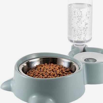 2 in 1 Pet Food Bowl and Water Dispenser