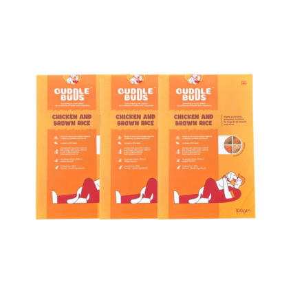 CuddleBuds - Chicken Brown Rice 100 Gms - Pack of 3